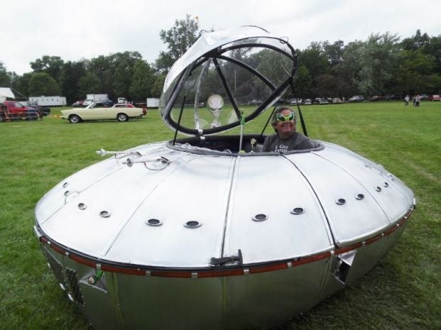 Cars trucks cycles and a UFO cruise to annual show