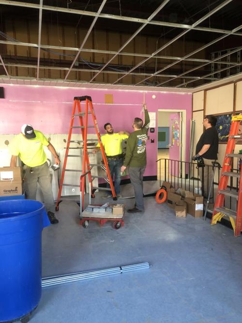 Volunteers renovate Boys & Girls Club game room in Lake Station