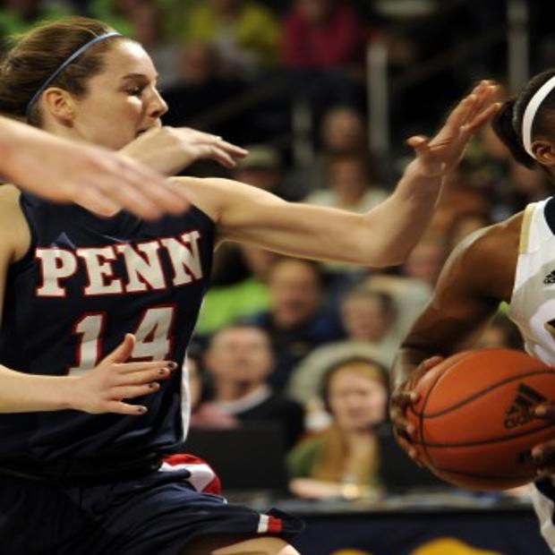 Peters Scores 16 To Lead No 3 Irish Over Penn Women S Basketball