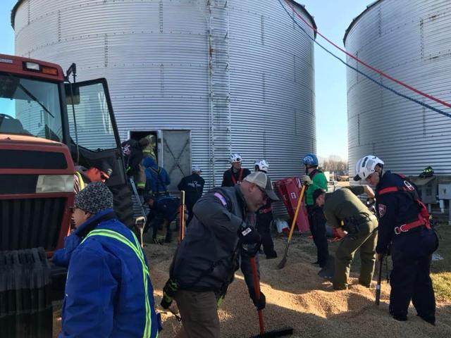 Man trapped in grain silo rescued as several crews converge at NWI farm