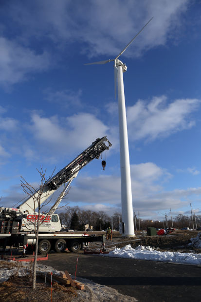 A 130 ft Plus Wind Turbine Has Been Installed At The IBEW Local 697 