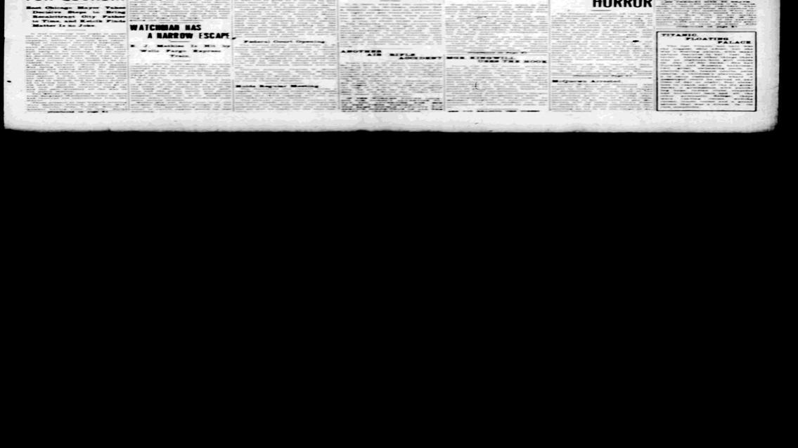 The Titanic sinks | | nwitimes.com