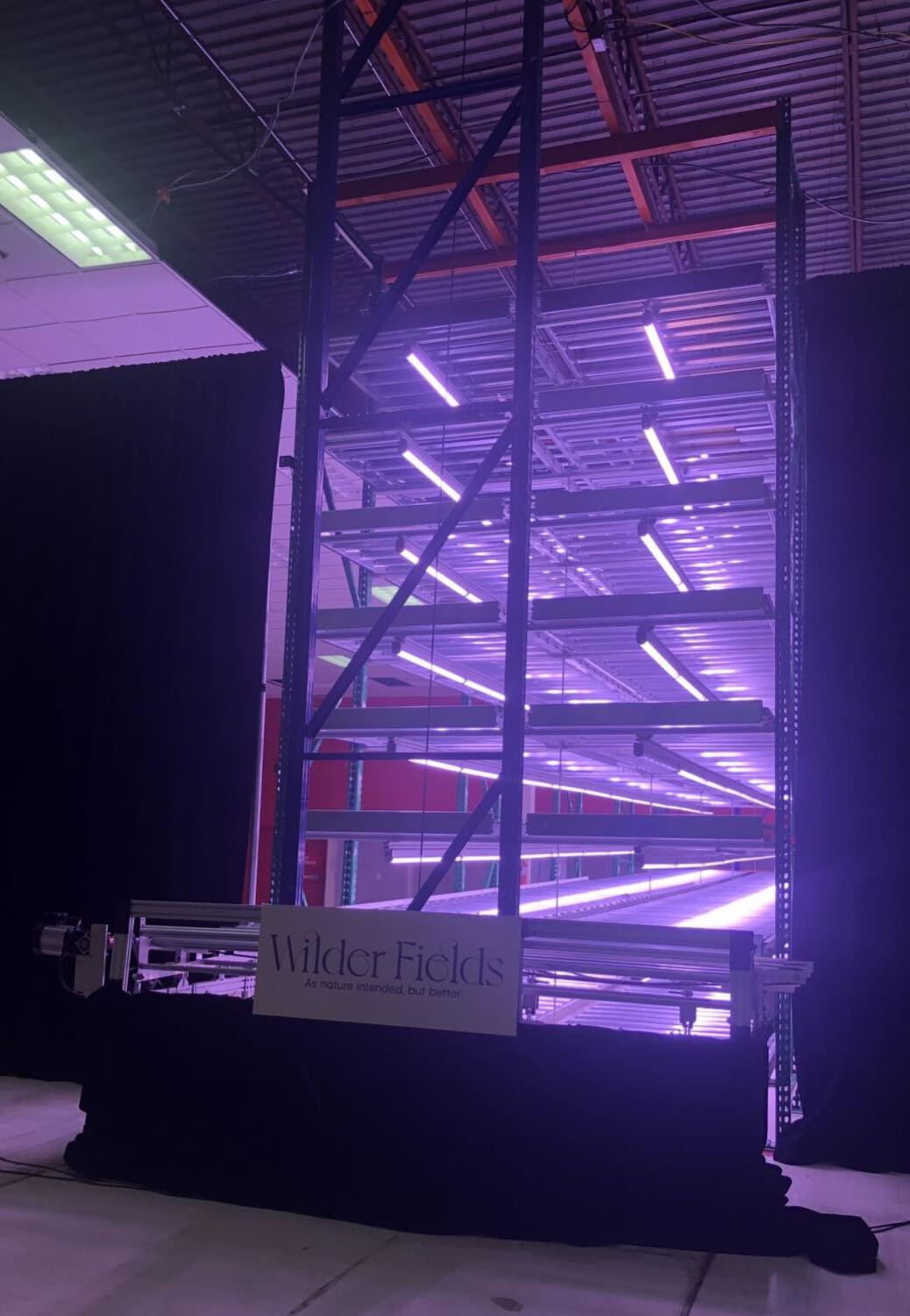 Wilder Fields vertical farm in abandoned Cal City Target unveils first grow tower
