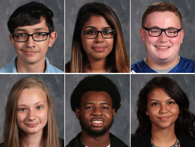 Clark High School Pioneer Pride Award winners
