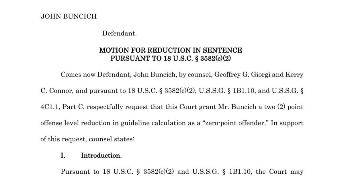 Sentence Reduction Example Beginner Buncich motion for sentence reduction