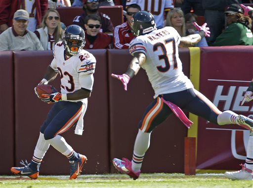 Bears' Jay Cutler injured, Devin Hester ties record against Redskins