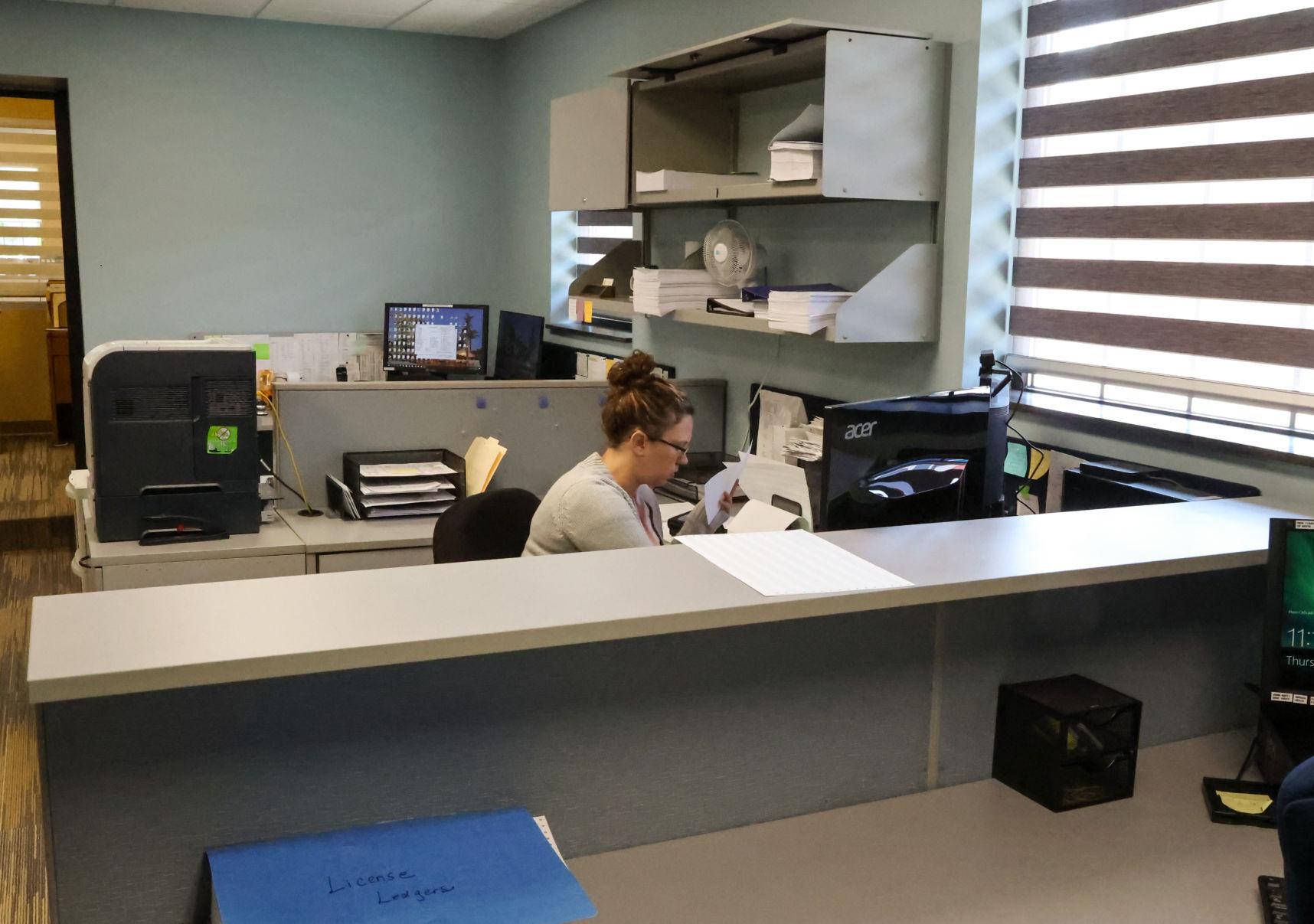 Newly renovated clerk's office at Crown Point City Hall