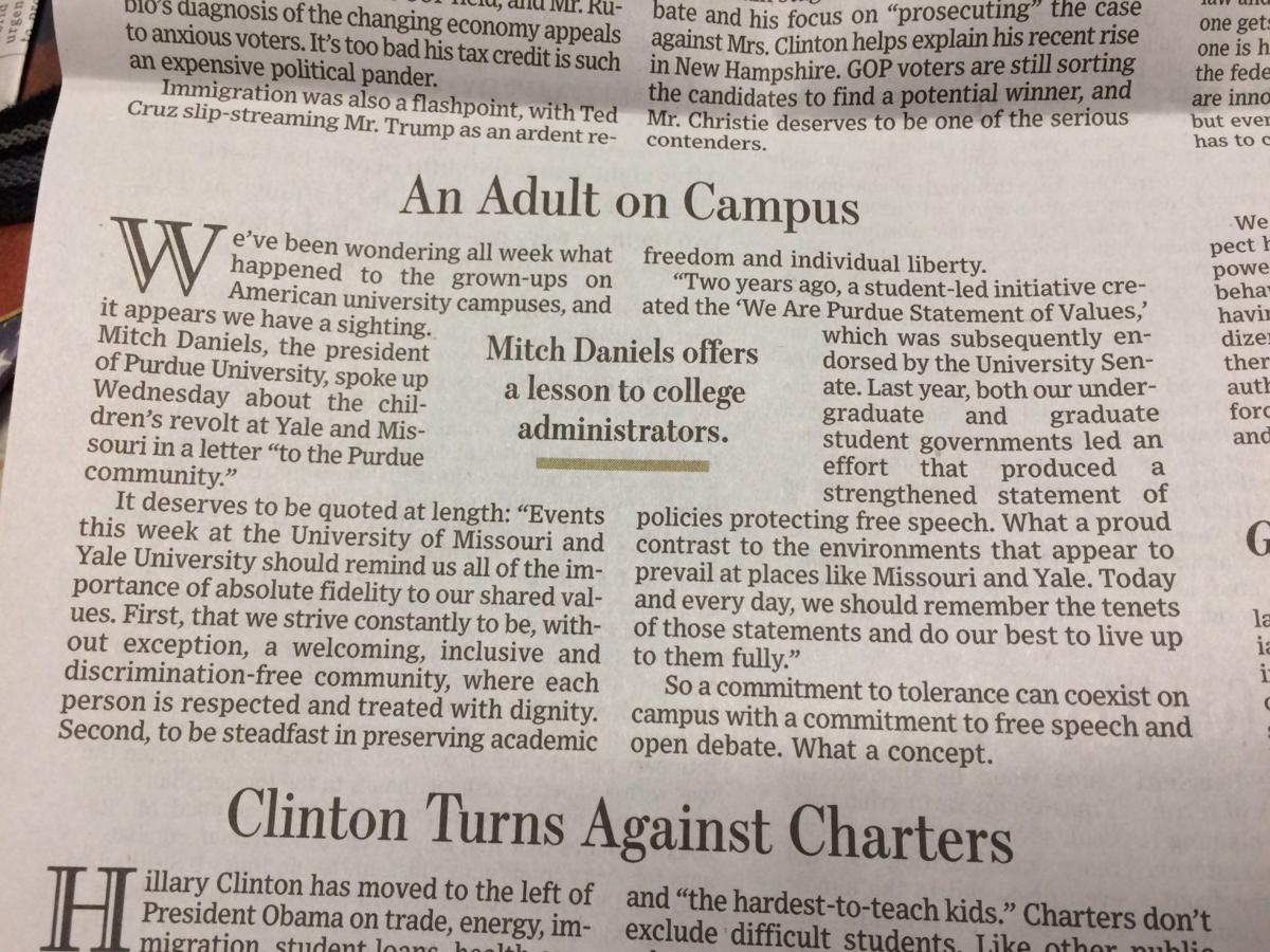 Mitch Daniels is still in national spotlight
