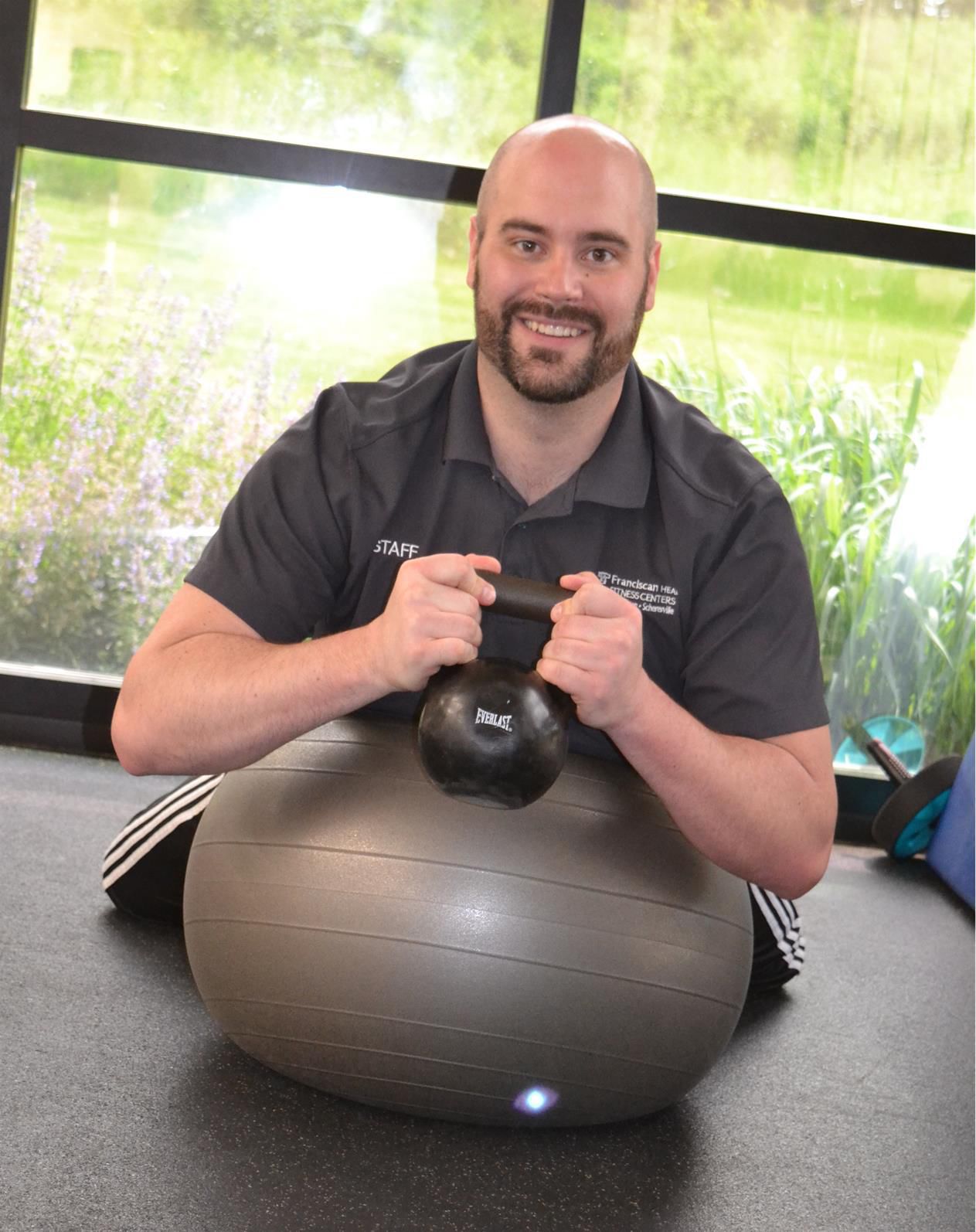 Exercise ball weighted outlet hyperextension