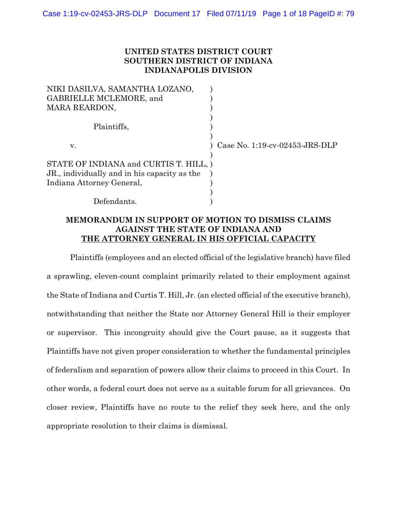 indiana motion to dismiss form
