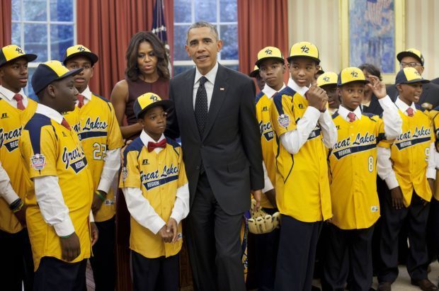 Cubs wear Jackie Robinson West jerseys