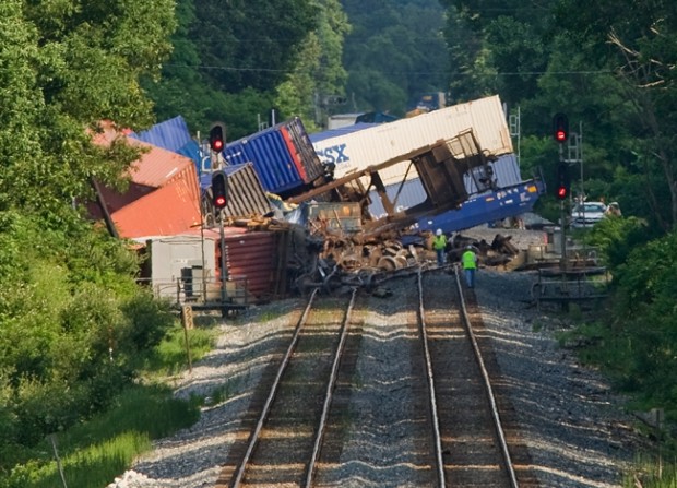 Train Derailment Closes Road Indefinitely