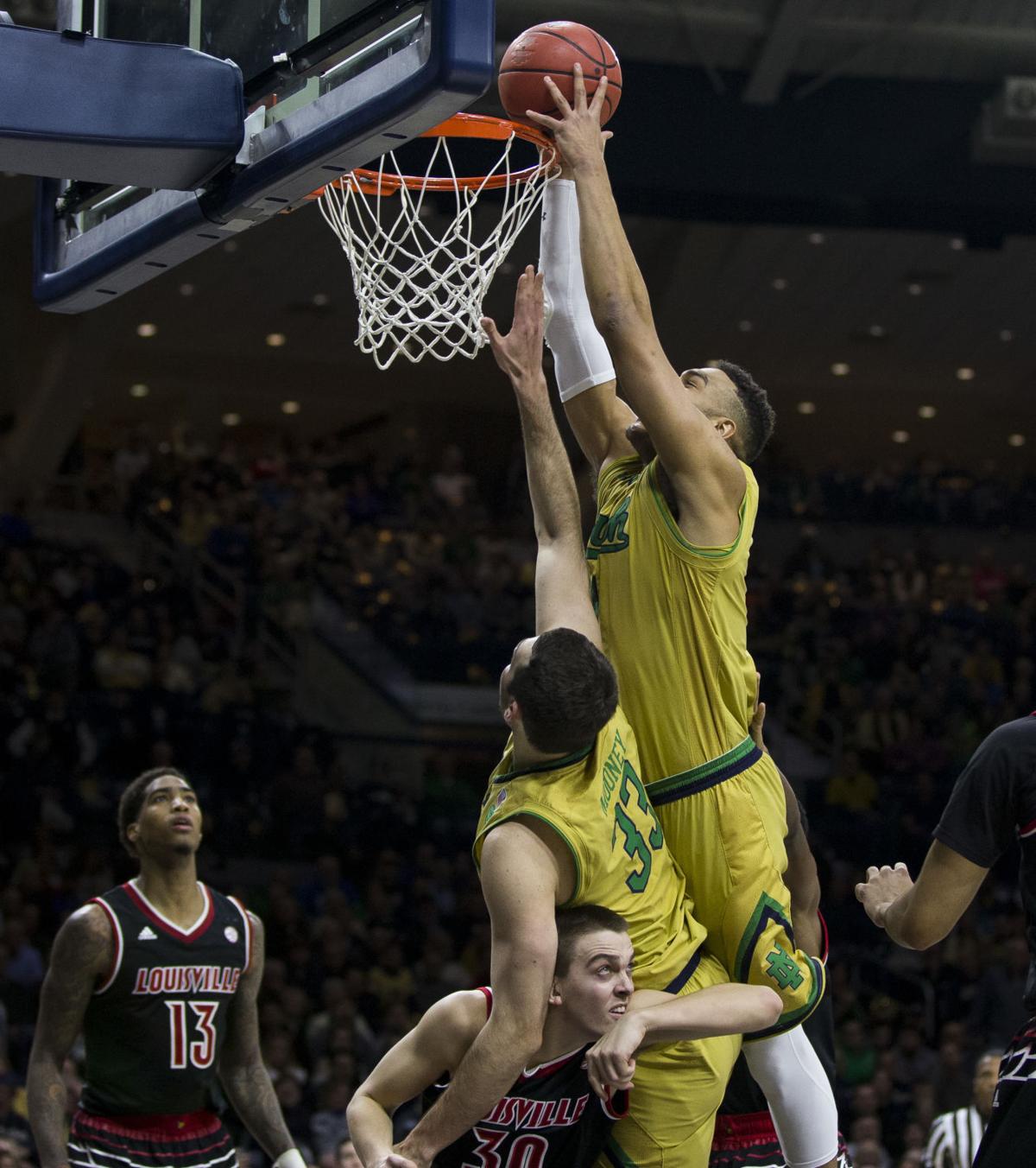Spalding Scores 23 Louisville Beats Notre Dame In 2ot Notre