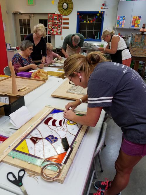 Stained Glass Painting Classes Near Me - Monthly Glass On Glass Mosaic