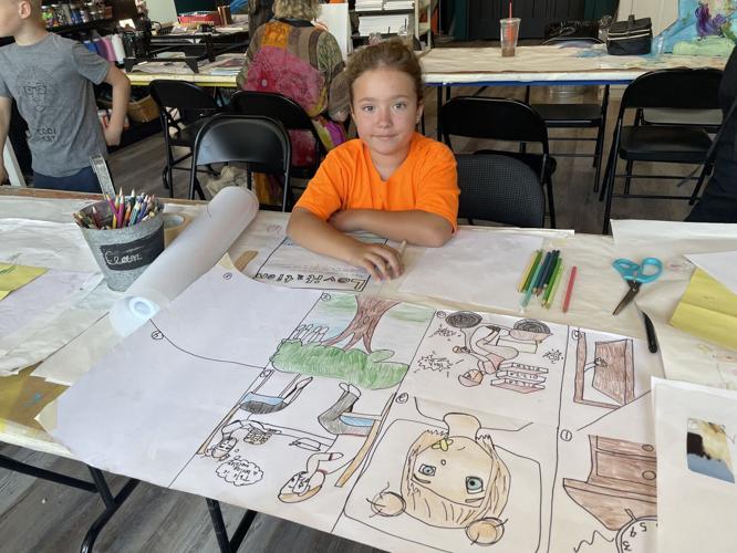 Kids encouraged to be messy in art summer camp