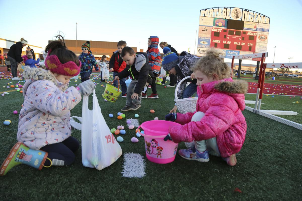 portage softball easter egg hunt