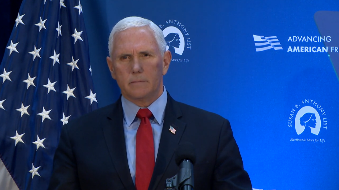 WATCH NOW: Pence urges U.S. Supreme Court to overturn Roe v. Wade