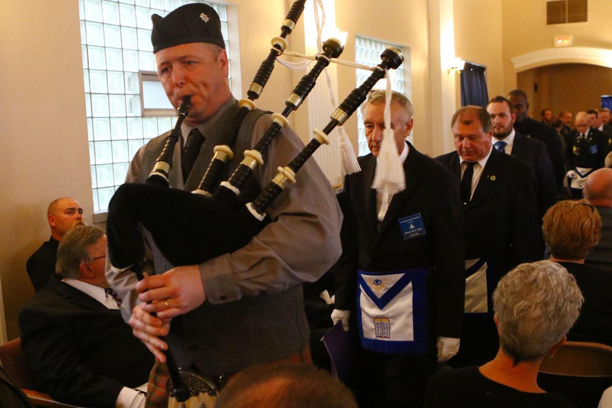 Crowds gather to remember attorney T. Edward Page in Masonic memorial