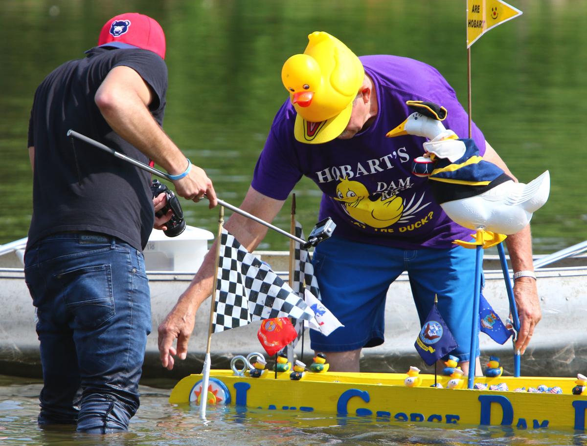 Hundreds watch annual Dam Duck Race