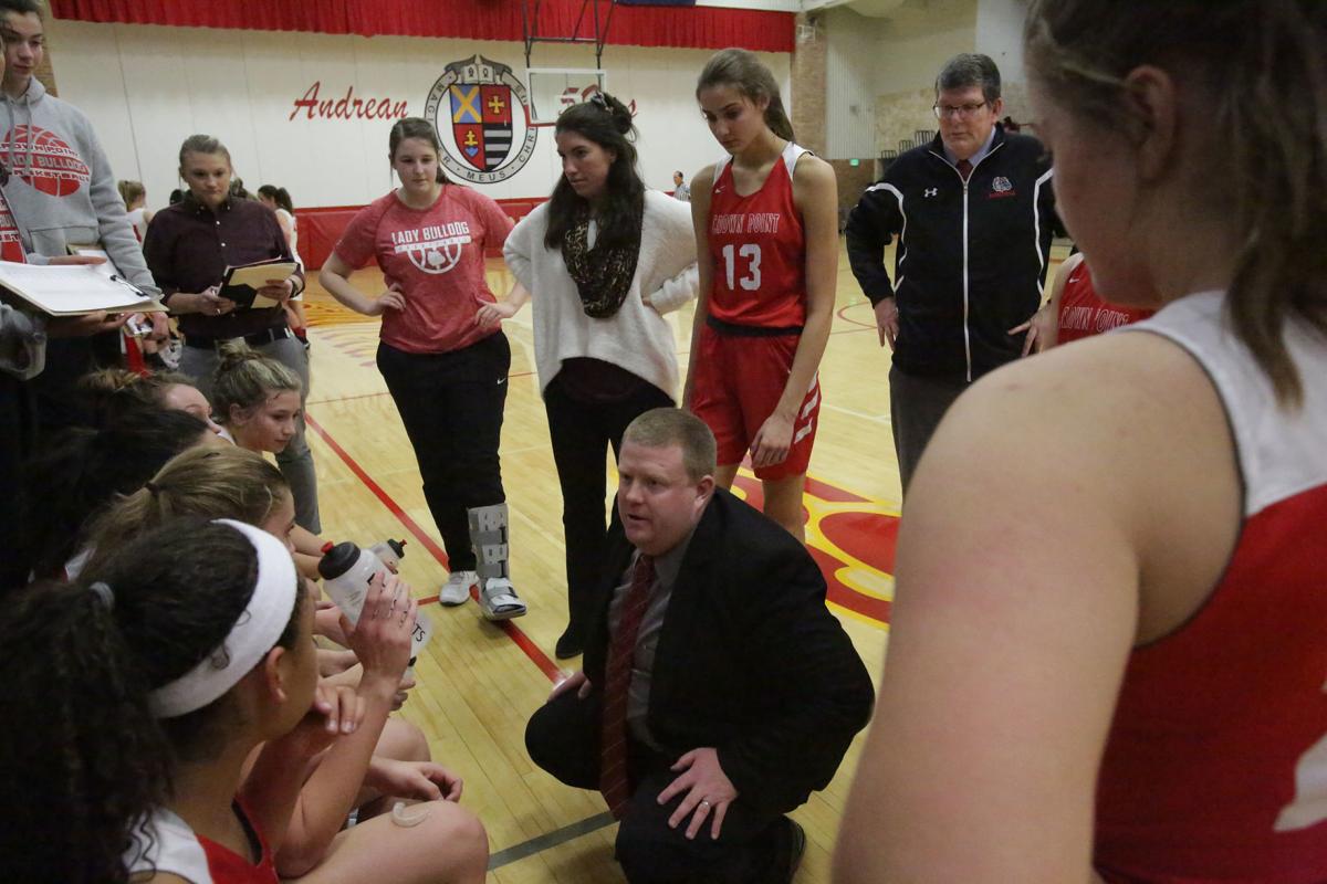 Crown Point girls basketball coach Chris Seibert