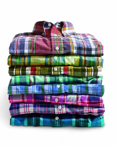 Lands' End Madras Shirt Collection 