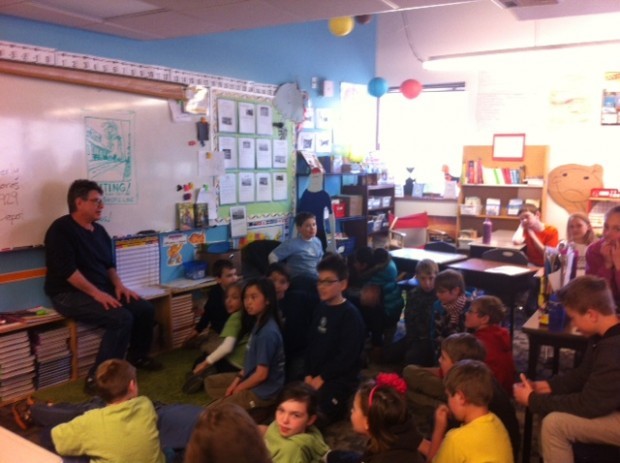 Artist visits Discovery Charter School