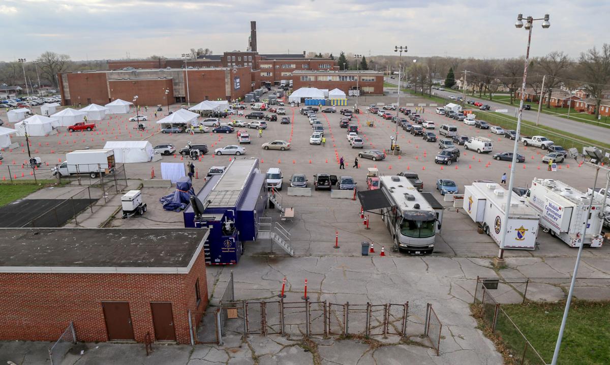 Students bused to vaccine site