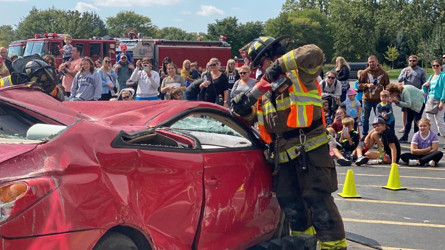 Orland firefighters strut their stuff at open house