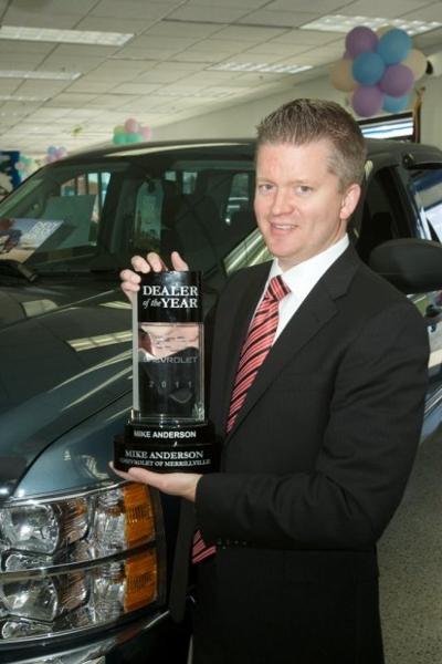 Mike Anderson Chevrolet Of Merrillville Named One Of