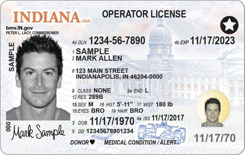 New Indiana over-21 driver's license