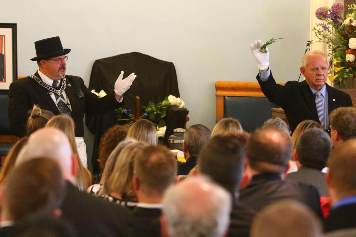 Crowds gather to remember attorney T. Edward Page in Masonic memorial