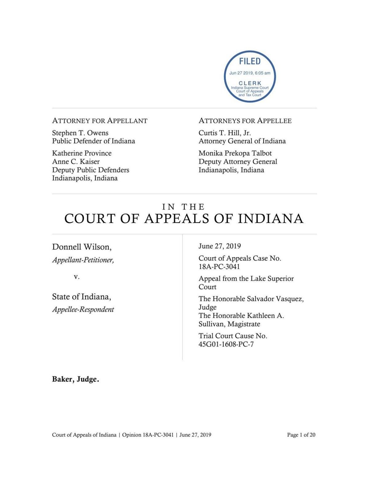 Indiana Supreme Court to decide validity of 183 year prison term issued