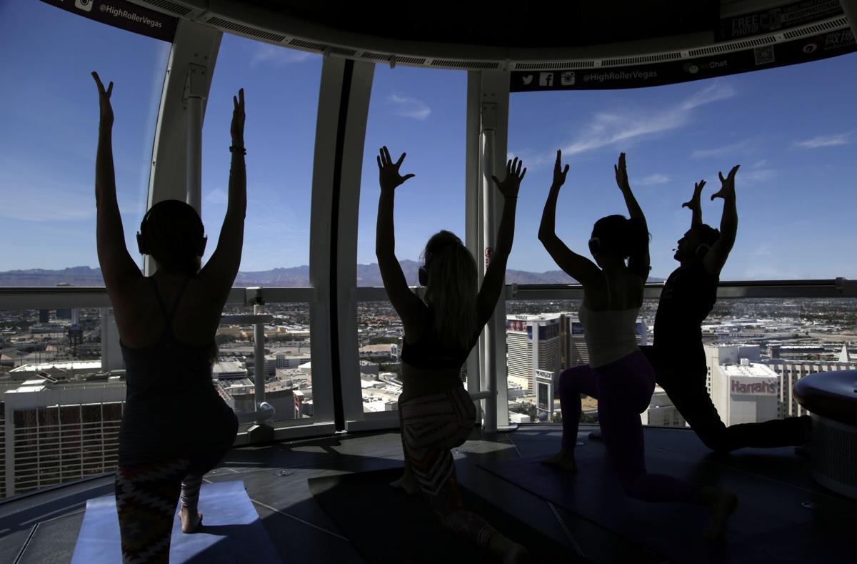 The new Vegas namaste: Yoga on a Ferris wheel, near ...