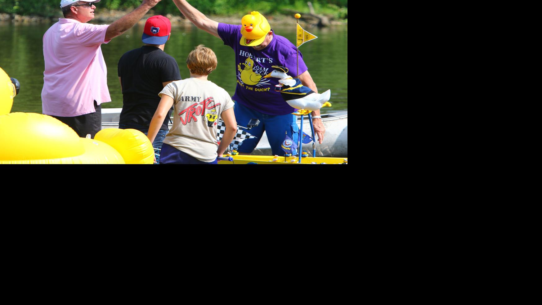 Hundreds watch annual Dam Duck Race