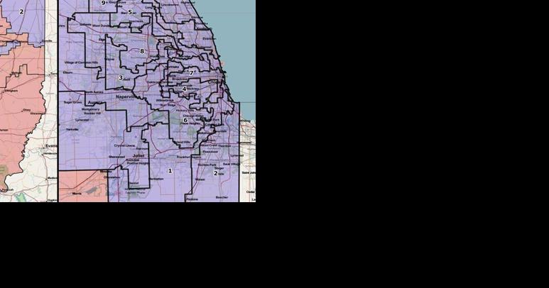 Illinois carved up in gerrymandered congressional map