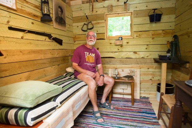 Modern Day Pioneer Builds Log Cabin By Hand In Valparaiso