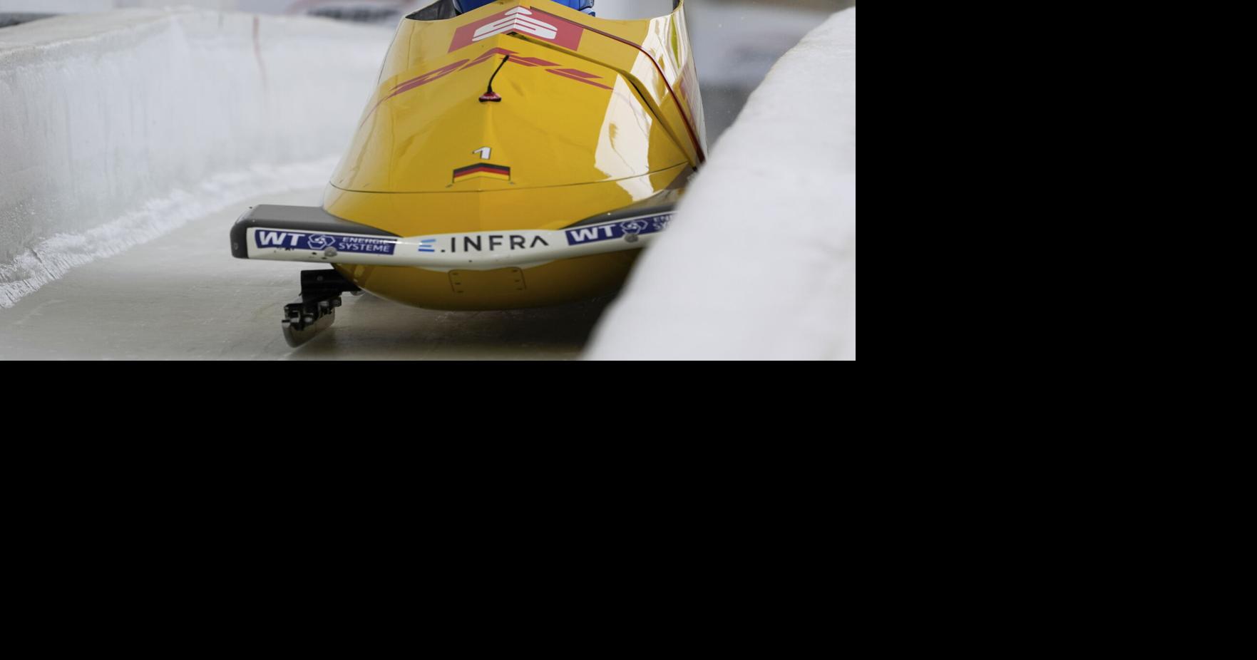 Germany holds top three spots halfway through bobsled championships