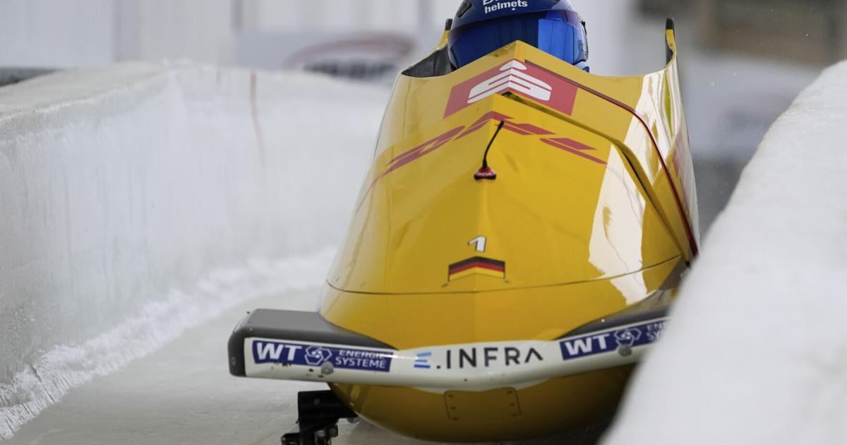 Germany holds top three spots halfway through bobsled championships