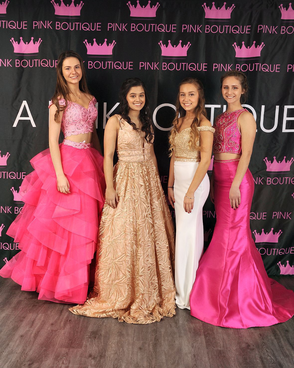 pink boutique prom dresses