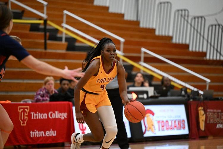 Trinity Barnes honing in on Triton College scoring record
