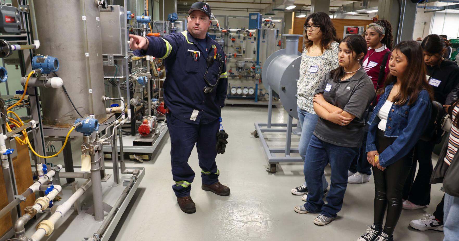 High school girls learn about STEM careers, take tour at BP - Vimarsana News