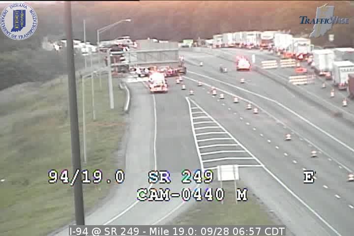 Semi fire, HazMat closes I-94, prompts evacuations in Portage, Ind. Semi fire, HazMat closes I-94, prompts evacuations in Portage, Ind.