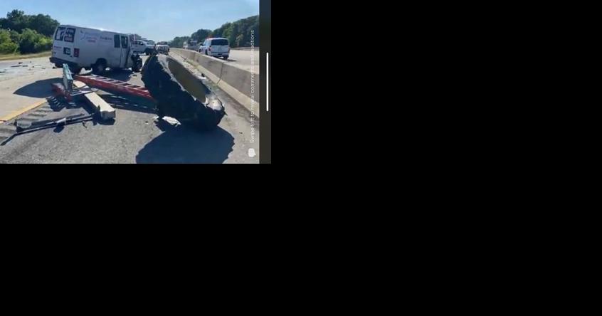 UPDATE: I-94 reopened after lawnmower struck by westbound van, state says - Vimarsana News