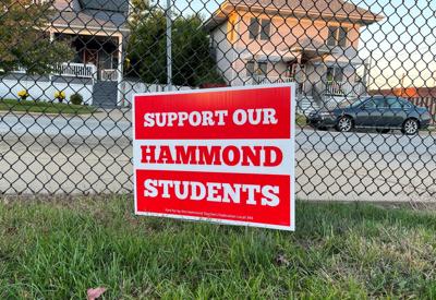 Hammond referenedum sign