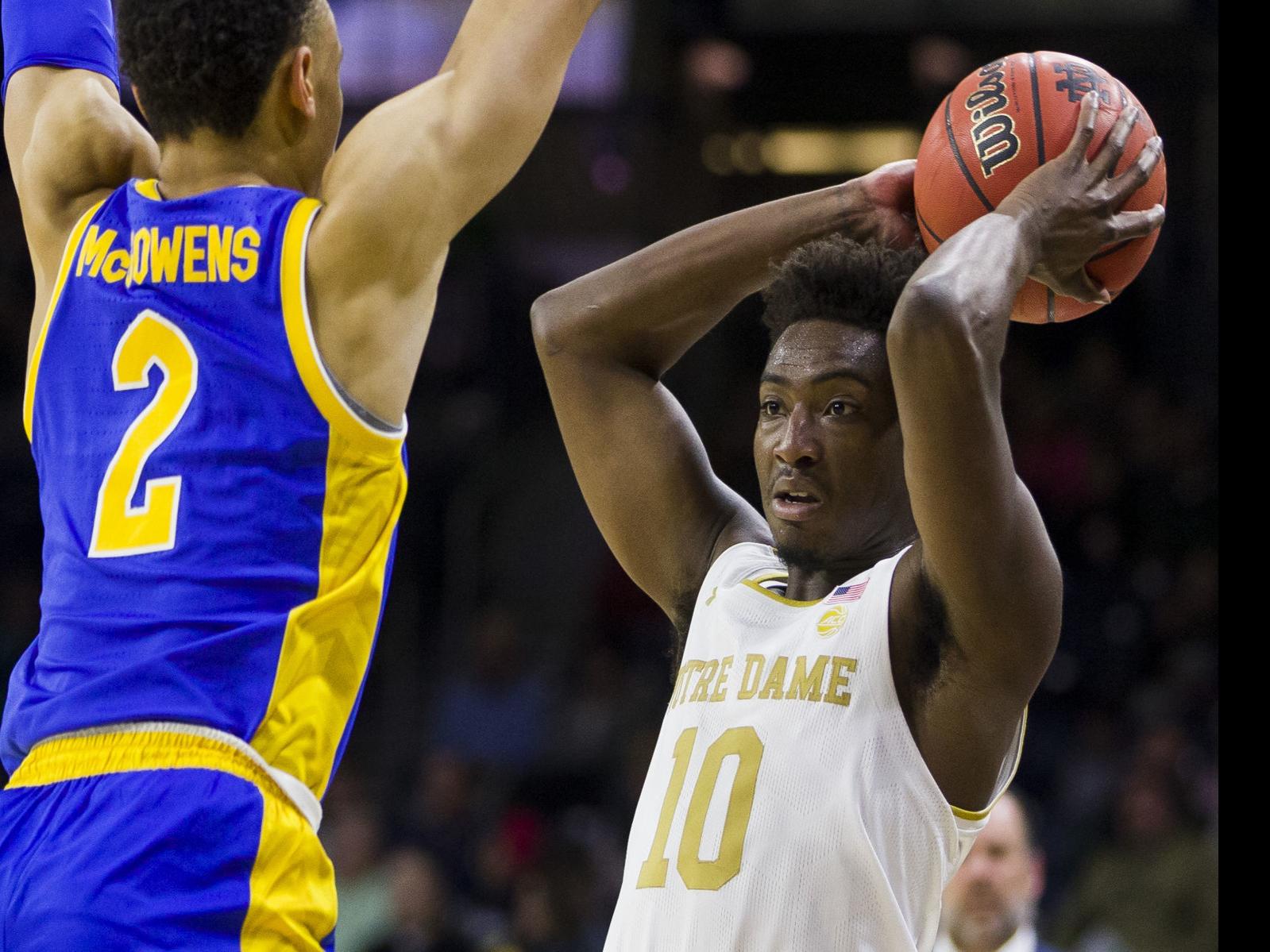 Gibbs 21 Mooney S Double Double Lead Irish Past Panthers Notre