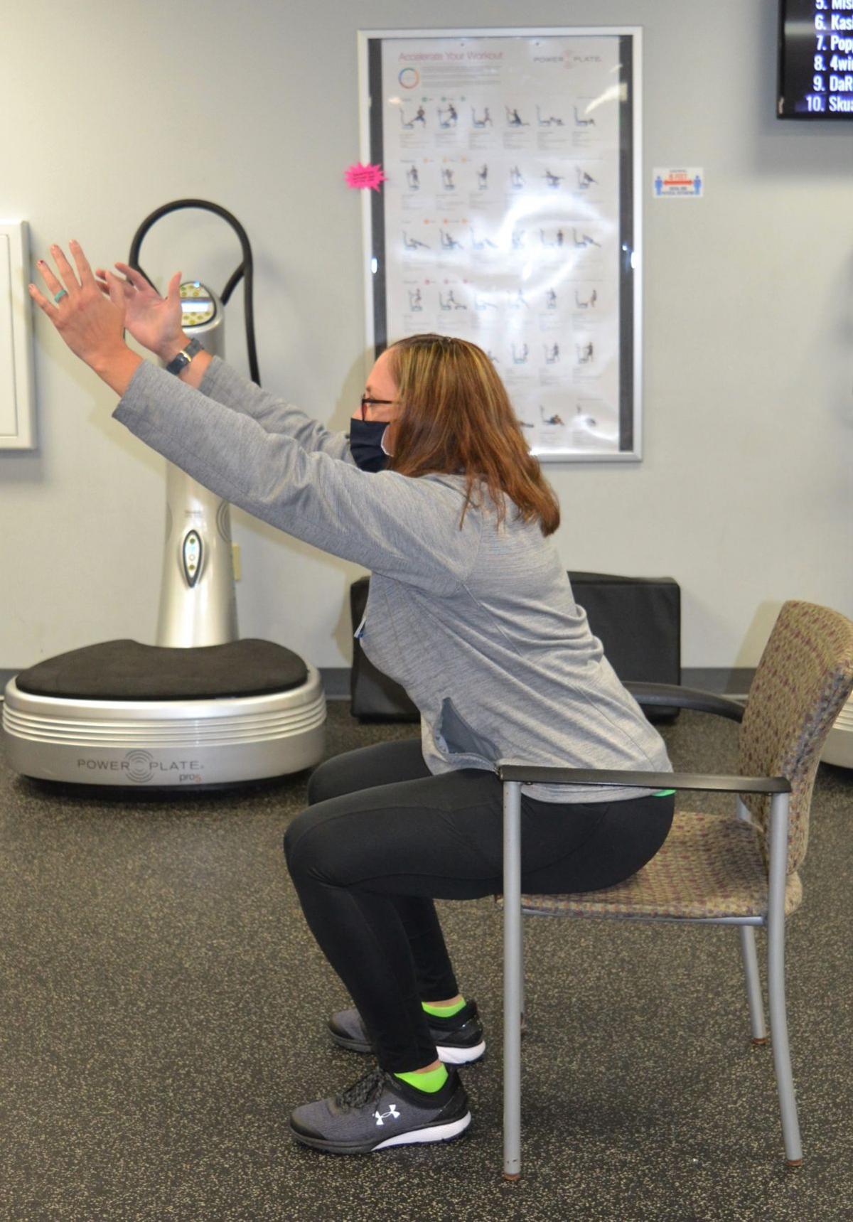 THIS WEEK'S EXERCISE Chair squat Fitness