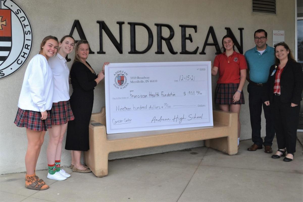 Andrean students, offices donate to breast cancer care