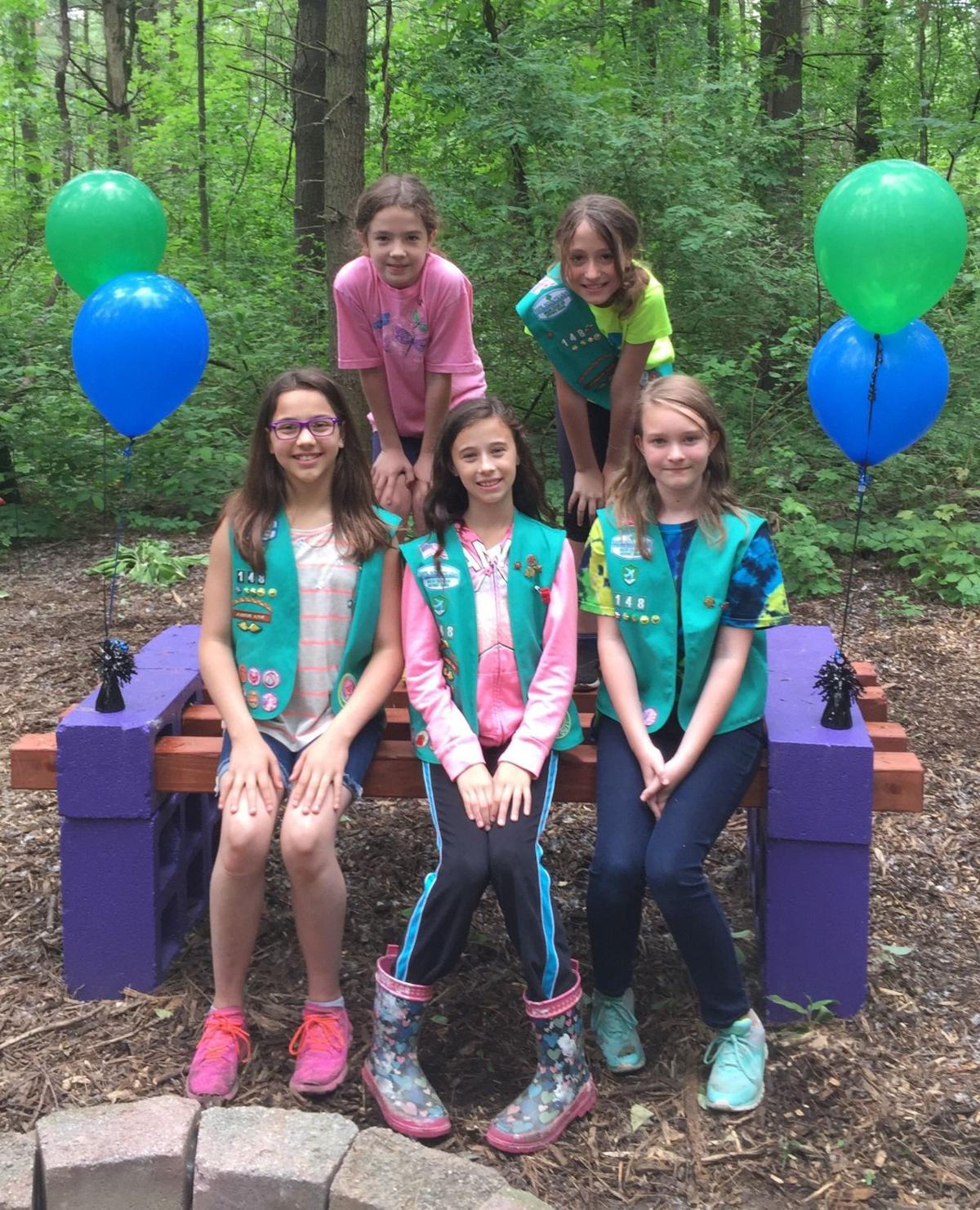 Junior Girl Scouts complete Bronze Award project