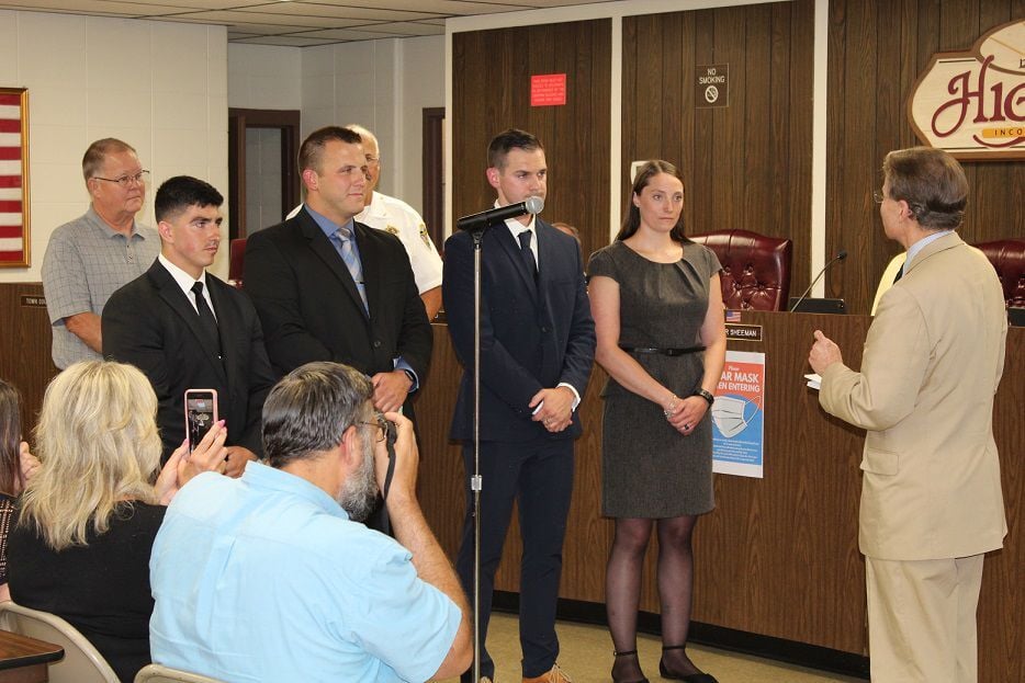 Highland swears in four new officers