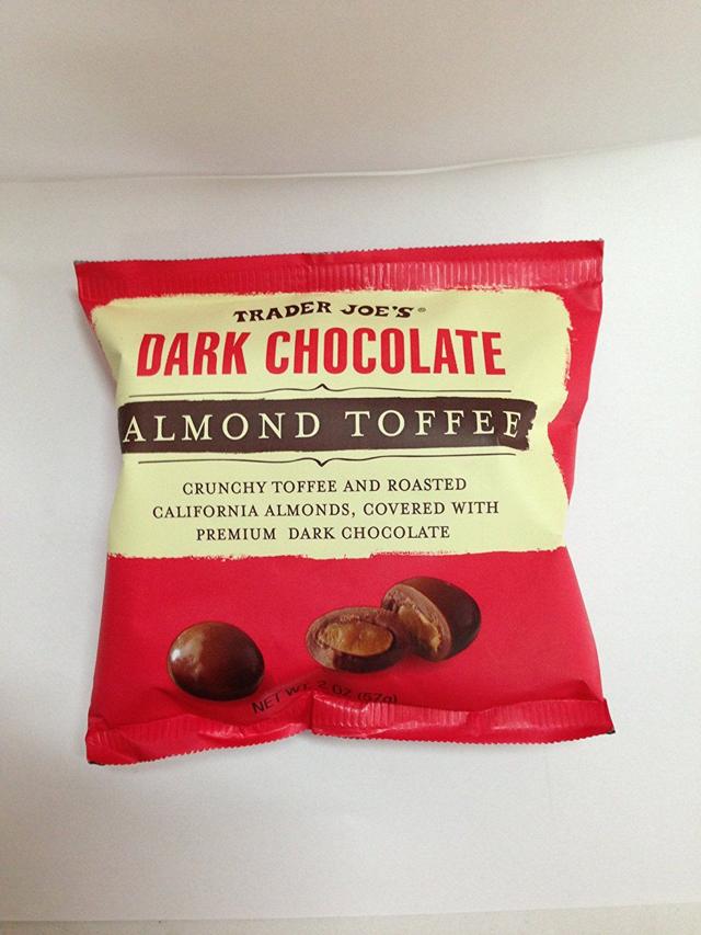 15. Trader Joe's Dark Chocolate Almond Toffee
